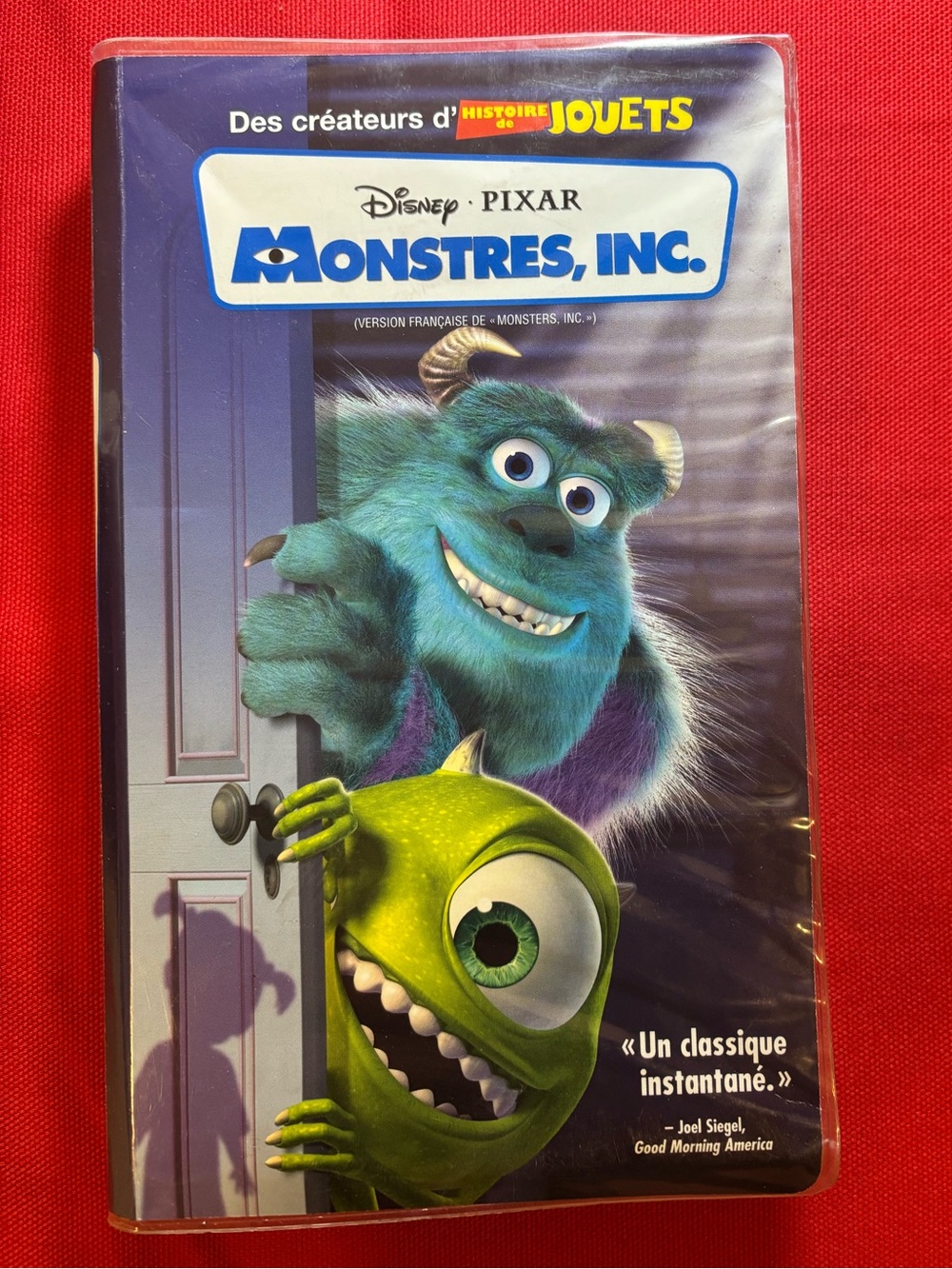 Cassette VHS Disney- Monstres inc. (v.f.)